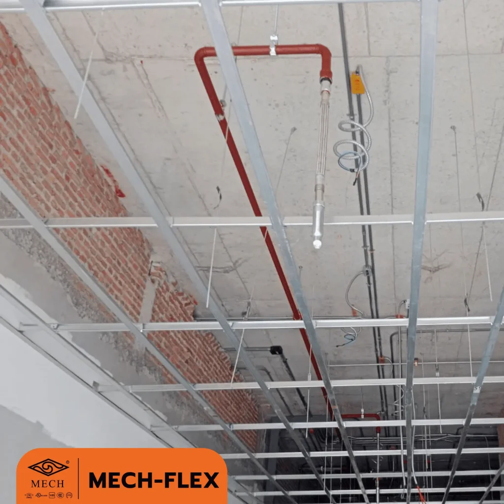 ข้อต่อสายอ่อนดับเพลิง Flexible Sprinkler Hose ช่วยให้สามารถกำหนด และปรับตำแหน่งการลงหัวสปริงเกอร์