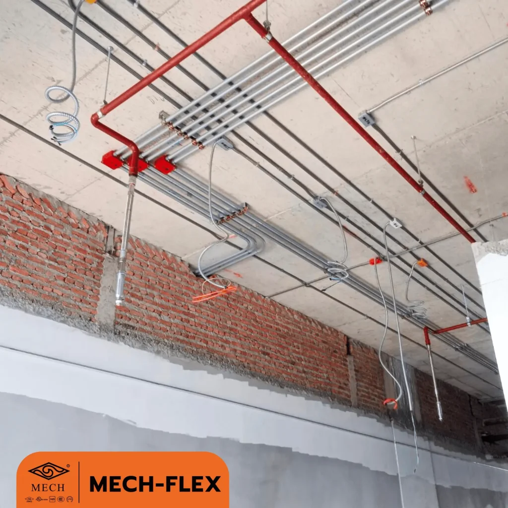 ข้อต่อสายอ่อนดับเพลิง Flexible Sprinkler Hose มีความยาวสาย 5 ความยาว เลือกใช้ได้ตามความเหมาะสมของอา