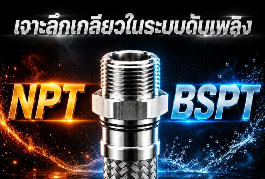 ปกบทความ เจาะลึกเกลียว NPT vs BSPT ในระบบดับเพลิง