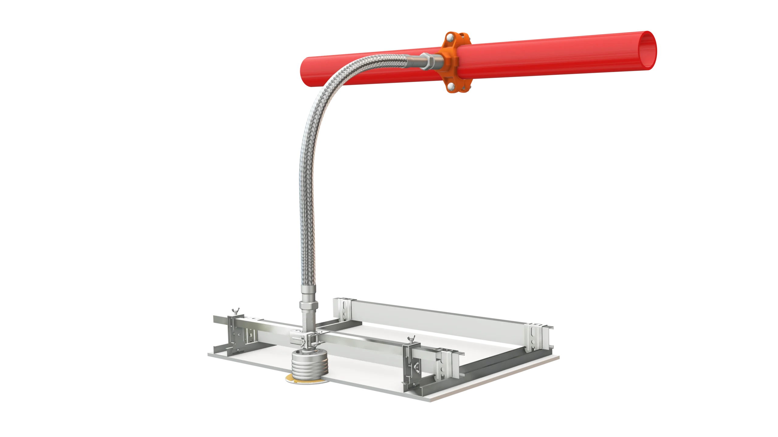 ตัวอย่างการติดตั้ง ST Pendent Side Bracket T-Bar อีกมุมมอง